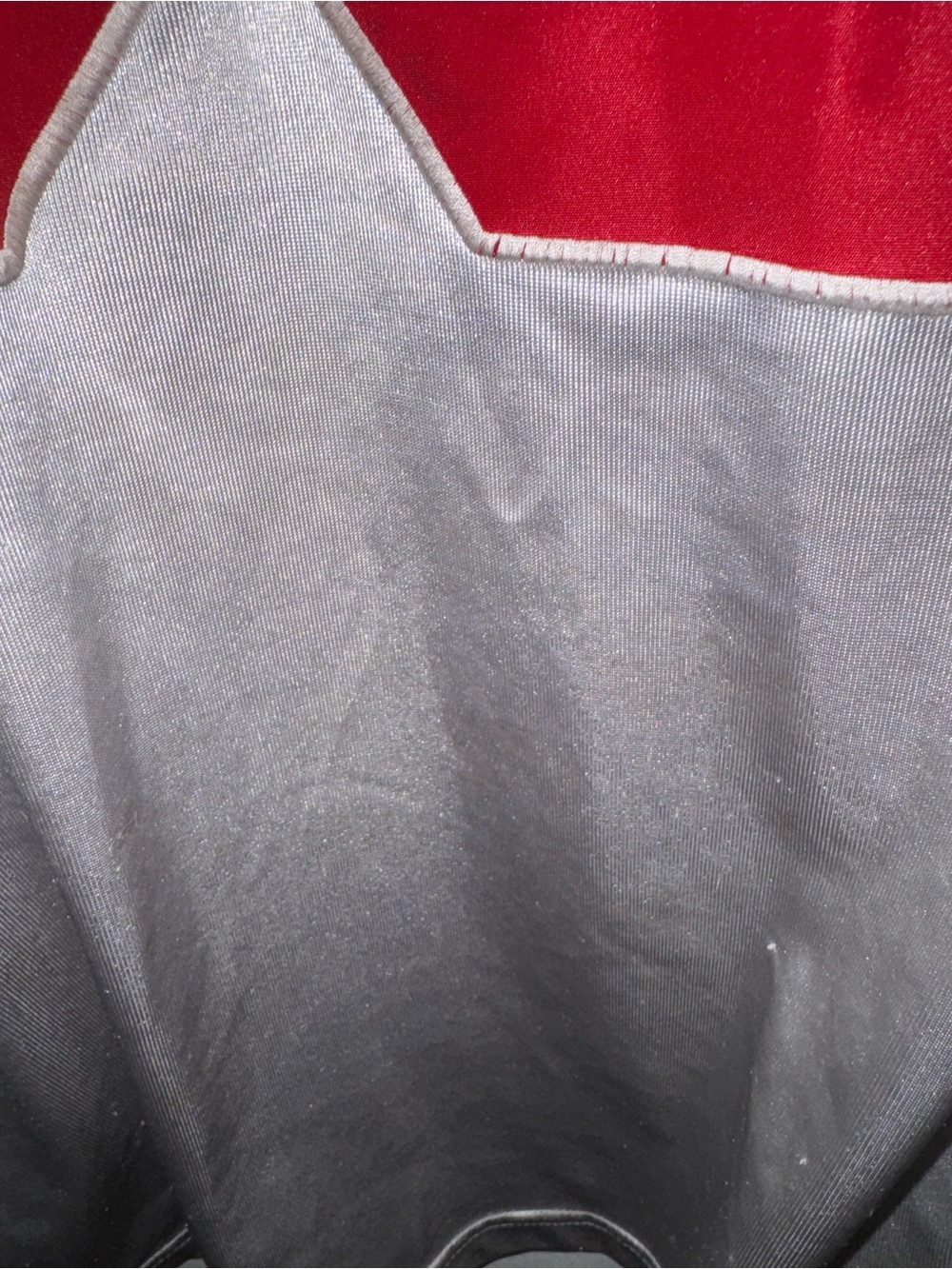 BIG N’D Official Men’s XL Football Jersey #03 Silver Red Y2K Sports Jersey - Picture 11 of 13